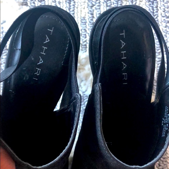 Tahari open back booties - Picture 5 of 7